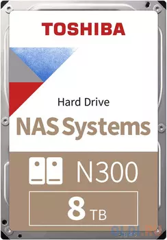 HDD Toshiba N300 NAS SATA3 8Tb 3.5" 7200 256Mb (analog HDWG180UZSVA)