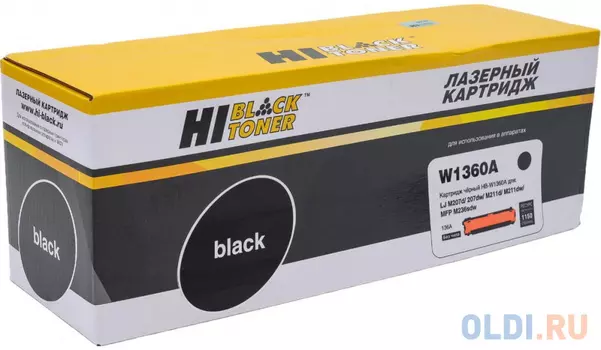 Hi-Black W1360A Тонер-картридж (HB-W1360A) для HP LaserJet M207d/207dw/M211d/M211dw/MFP M236sdw, 1,5K (без чипа)