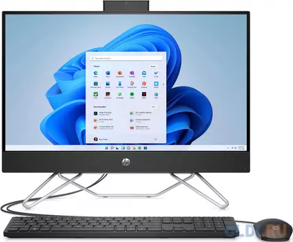 HP 24-cb0039ur AiO 23.8"(1920x1080)/Intel Celeron J4025(2Ghz)/4096Mb/256PCISSDGb/noDVD/Int:Intel Internal Graphics /Cam/WiFi/war 1y/Jack Black