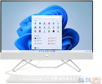 HP 27-cb0032ur NT 27" FHD(1920x1080) AMD Ryzen5 5500U, 8GB DDR4 3200 (2x4GB), SSD 512Gb, AMD integrated graphics, noDVD, kbd&amp;mouse wired, HD Webcam, Starry White, Windows11, 1Y Wty