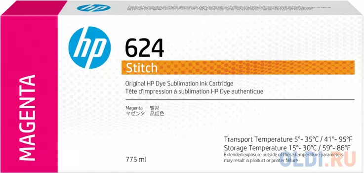 HP 624 775ml Magenta Stitch Ink Crtg