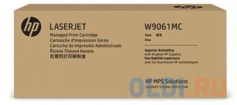 Тонер-картридж HP W9061MC 12200стр Голубой