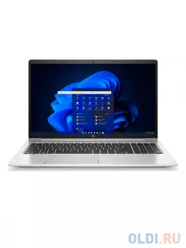 HP Ноутбук PROBOOK 450 G9/INTEL I7-1255U/8GB/512GB SSD/NVDA GEF MX570 - 2GB/15.6"/Рус и англ клавиатура/Сканер отпечатка пальца/BT/Серебряный/(7A