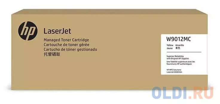 HP W9012MC Yellow Managed Original LaserJet Toner Cartridge