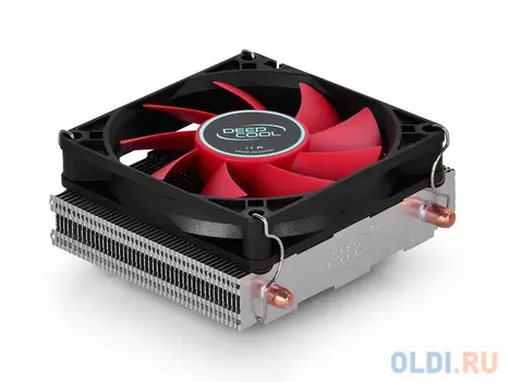 Кулер DeepCool HTPC-200 S1155/S1156/S1150/775/AM2/AM2+/AM3/AM3+/FM1/FM2/FM2+ низкопрофильный (TDP 95W, PWM, 2 тепл. трубки)