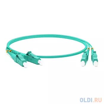 Hyperline FC-D2-503-LC/­PR-LC/­PR-H-20M-LSZH-AQ Патч-корд волоконно-оптический (шнур) MM 50/­125(OM3), LC-LC, duplex, 10G/­40G, LSZH, 20 м
