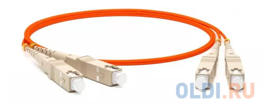 Hyperline FC-D2-50-SC/­PR-SC/­PR-H-2M-LSZH-OR Патч-корд волоконно-оптический (шнур) MM 50/­125, SC-SC, 2.0 мм, duplex, LSZH, 2 м