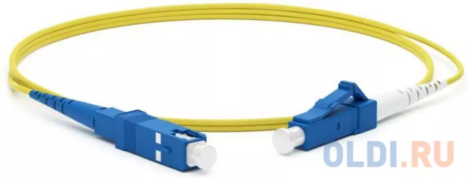 Hyperline FC-S2-9-FC/­UR-SC/­UR-H-2M-LSZH-YL Патч-корд волоконно-оптический (шнур) SM 9/­125 (OS2), FC/­UPC-SC/­UPC, simplex, LSZH, 2 м