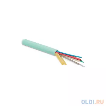 Hyperline FO-MB-IN-503-24-LSZH-AQ Кабель волоконно-оптический 50/125 (OM3) многомодовый, 24 волокна, безгелевые микротрубки 1.06 мм (micro bundle), дл