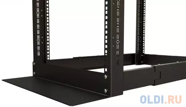 Hyperline ORK2A-4281-RAL9005 Открытая стойка 19-дюймовая (19), 42U, высота 2070 мм, двухрамная, ширина 550 мм, глубина регулируется 800-1250