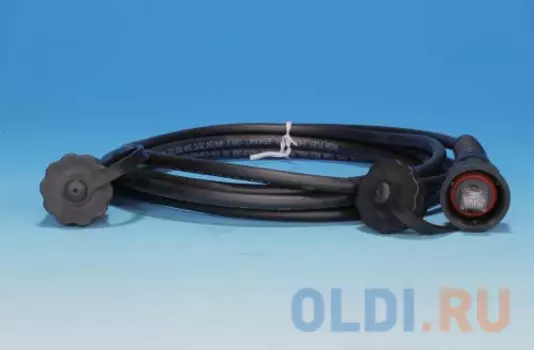 Hyperline PC-IE-LPM-STP-RJ45-RJ45-C5e-10M-BK Промышленный патч-корд F/UTP, экранированный, IP67, категория 5e, с защитными крышками, 10 м, черный