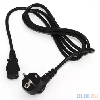 Hyperline PWC-IEC13-SHM-5.0-BK Кабель питания компьютера (Shucko+C13) (3x1.00), 10A, угловая вилка, 5 м