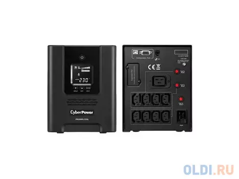 ИБП CyberPower PR2200ELCDSL 2200VA/1980W USB/RS-232/EPO/SNMPslot/RJ11/45 (9 IEC)