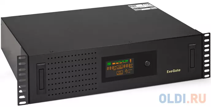 ИБП ExeGate 1U ServerRM UNL-1000.LCD.AVR.6C13.RJ.USB.1U 