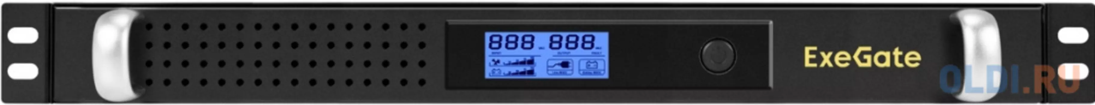 ИБП ExeGate 1U ServerRM UNL-1200.LCD.AVR.8C13.RJ.USB.1U 