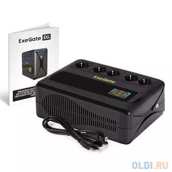 ИБП Exegate NEO Smart BU-1000.LCD.AVR.5SH.RJ.USB 1000VA