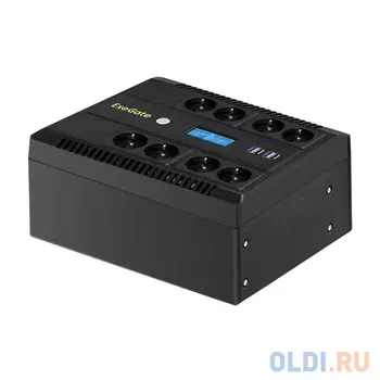 ИБП Exegate NEO Smart LHB-1000.LCD.AVR.8SH.CH.USB 1000VA EX293858RUS