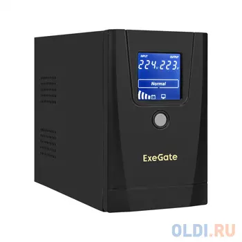 ИБП ExeGate SpecialPro Smart LLB-650.LCD.AVR.1SH.2C13.RJ.USB 