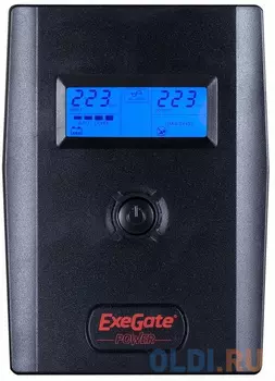ИБП Exegate Power Smart ULB-600.LCD.AVR.2SH.RJ.USB 600VA