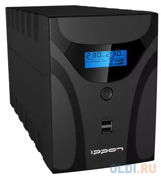 ИБП Ippon Smart Power Pro II Euro 1200 1200VA/720W LCD,RS232,RJ-45,USB (4 EURO)