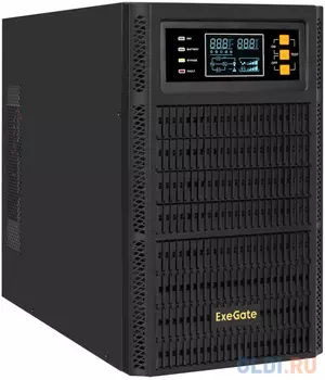 ИБП On-line ExeGate PowerExpert TL-3000.96V.LCD.AVR.3SH.USB.RS232.SNMP <3000VA/3000W, On-Line, PF=1, LCD, 3*Schuko, RS232, USB, SNMP-slot, встроенн