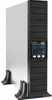 ИБП On-line ExeGate PowerExpert ULS-2000.LCD.AVR.6C13.USB.RS232.SNMP.BC.2U <2000VA/2000W, On-Line, PF=1, LCD, 6*C13, RS232, USB, SNMP-slot, встроен