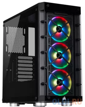 iCUE 465X RGB CC-9011188-WW Mid-Tower ATX Smart Case — Black