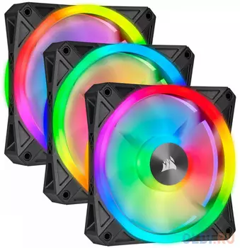 iCUE QL120 RGB [CO-9050098-WW] 120mm PWM Triple Fan with Lighting Node CORE RTL {10}