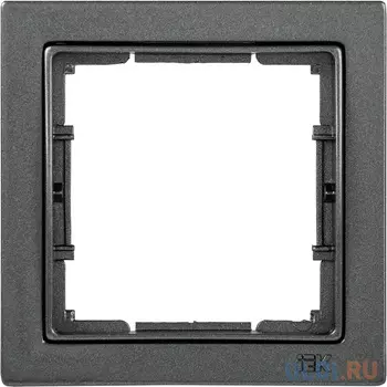 Iek EMB12-K95-Q1 РУ-1-БА Рамка 1 мест. квадратная BOLERO Q1 антрацит