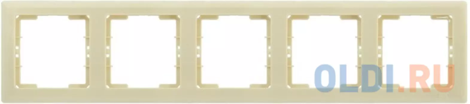 Iek EMB50-K33 РГ-5-БК Рамка 5 мест. гориз. BOLERO кремовый