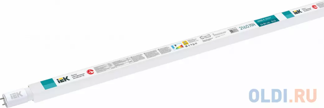 Iek LLE-T8-24-230-40-G13 Лампа светодиодная T8 линейная 24Вт 230В 4000К G13 (аналог люм.лампы 58Вт)