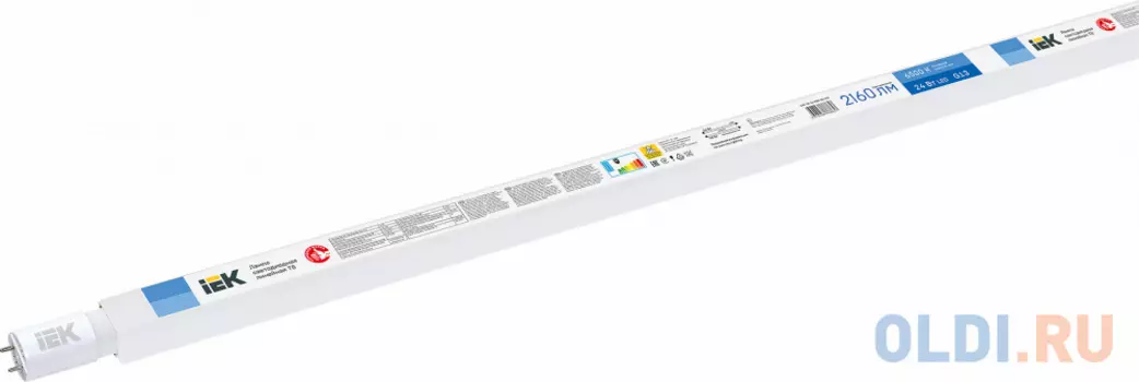 Iek LLE-T8-24-230-65-G13 Лампа светодиодная T8 линейная 24Вт 230В 6500К G13 (аналог люм.лампы 58Вт)