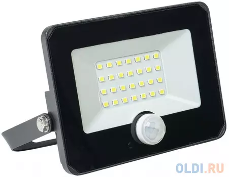 Iek LPDO602-20-65-K02 Прожектор СДО 06-20Д светодиодный черный с датчиком движения IP54 6500K