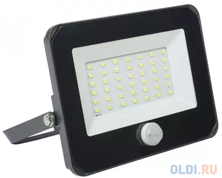Iek LPDO602-30-65-K02 Прожектор СДО 06-30Д светодиодный черный с датчиком движения IP54 6500K