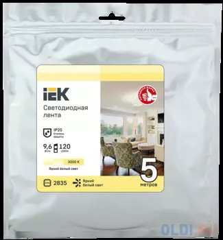 IEK LSR1-1-120-20-3-05 Лента LED 5м LSR-2835WW120-9,6-IP20-12В