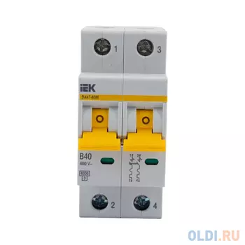 IEK Выкл. авт. ВА47-60M 2Р 40А 6кА B MVA31-2-040-B