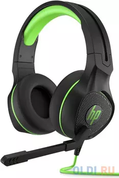Игровая гарнитура проводная HP Pavilion Gaming 400 черный зеленый 4BX31AA