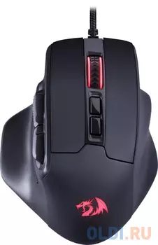 Игровая мышь REDRAGON BULLSEYE чёрная (USB, Pixart P3327, Huano, 8 кн., 12400 Dpi, RGB подсветка)