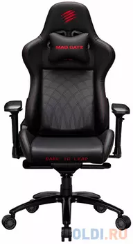 Игровое кресло Mad Catz G.Y.R.A. чёрное (ПХВ-кожа, 4D подлокотники, газпатрон 4 класс)