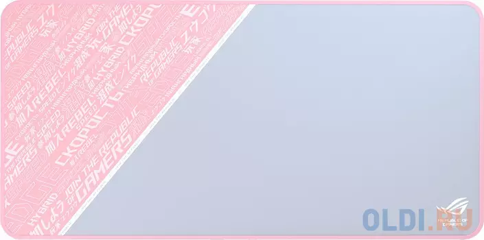 Игровой коврик для мыши ASUS ROG Sheath PINK (900 x 440 x 3 mm, каучук, нетканый материал, cиликон, 90MP00K2-B0UA00)