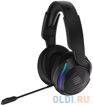 Игровые беспроводные наушники Mad Catz P.I.L.O.T. PRO черные (Bluetooth, 2.4 гГц, 3.5 мм jack, RGB подсветка, 50 мм, 930 мАч)