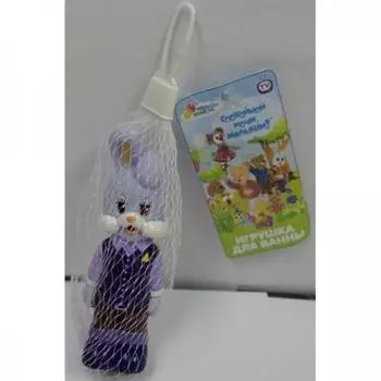 Игрушка пластизоль для купания "КАПИТОШКА" Спокойной ночи малыши, Степашка в сетке в кор.100шт