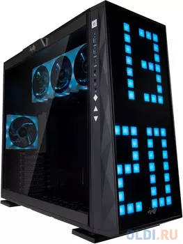 In-Win CF06CX (309 Gaming)BL U3*2+TypeC *1+A, LED Mode button, black color, Saturn ASN120 fan*4 (top*3, rear*1), glass side panel, LED RGB F/P with/