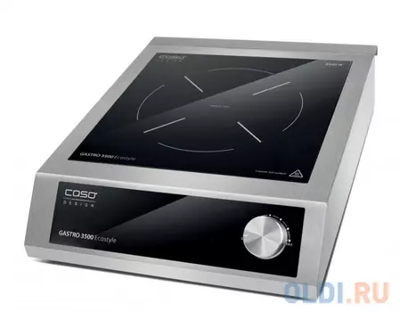 Индукционная электроплитка CASO Gastro 3500 Eco серебристый чёрный