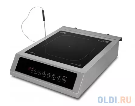 Индукционная электроплитка CASO TC 3500 серебристый чёрный