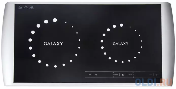 Индукционная электроплитка GALAXY GL3056 чёрный белый