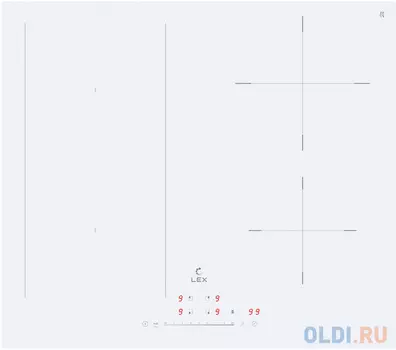 Индукционная варочная поверхность Lex EVI 641A WH белый