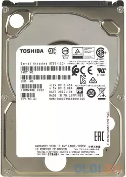 Infortrend Toshiba Enterprise 2.5" SAS 12Gb/s HDD, 1.2TB, 10000rpm, 1 in 1 Packing.