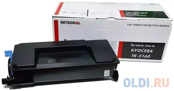INTEGRAL TK-3160 Картридж для Kyocera для ECOSYS P3045dn/3050dn/3055dn (12500k) с чипом (12100173)