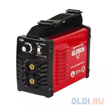 Инвертор ELITECH ИС 180Н (184705) инвертер 140-250в 6.1кВт 20-180а пв=180а/60% o1.6-5мм 2.7кг